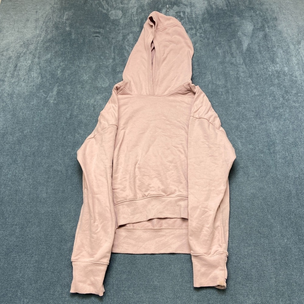 Athleta Hoodie Girls Large Pink Long Sleeve Winter Casual Comfort Pullover